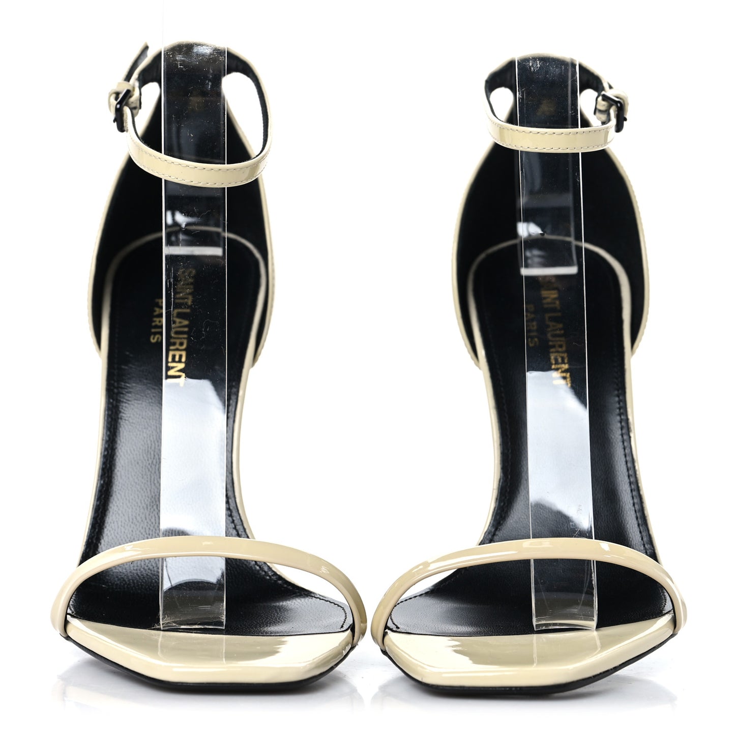 Patent Calfskin Opyum 110 Sandals 37 Neutro