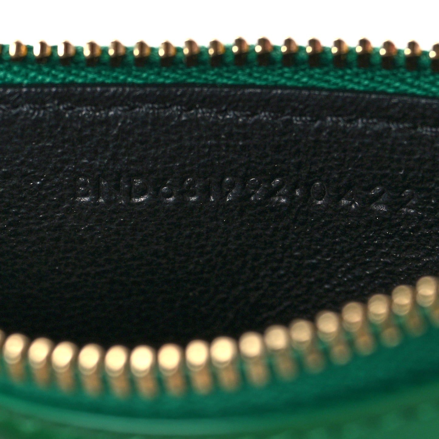 Calfskin 5 Fragments Zip Pouch Card Holder New Vert Praire
