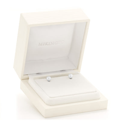 Mikimoto 18K White Gold Akoya Cultured Pearl 6-6.5mm Stud Earrings 5 of 5