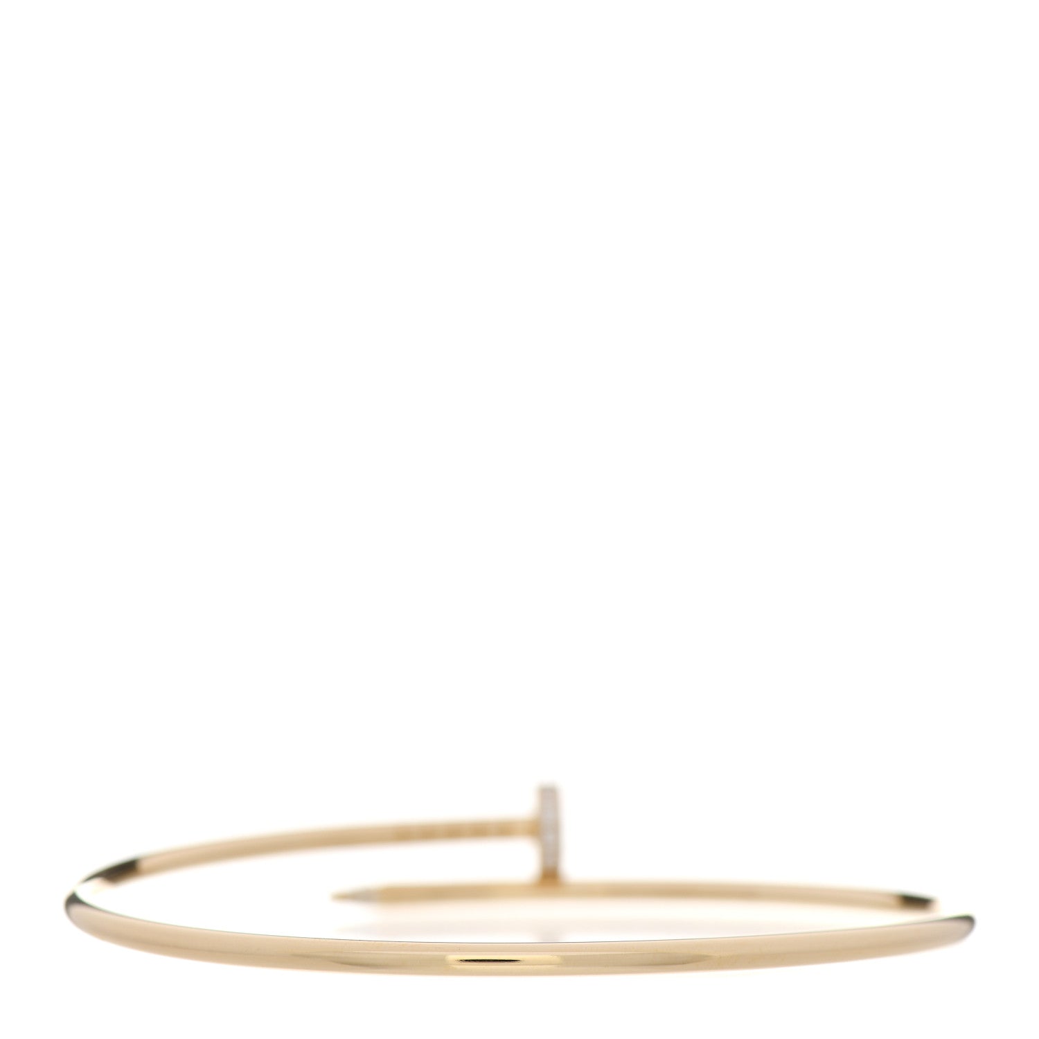 Cartier 18K Yellow Gold Diamond Small Juste Un Clou Bracelet 18 2 of 5