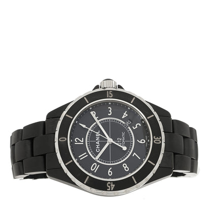 Chanel Stainless Steel Matte Ceramic 41mm J12 Automatic Watch Black 2 of 5