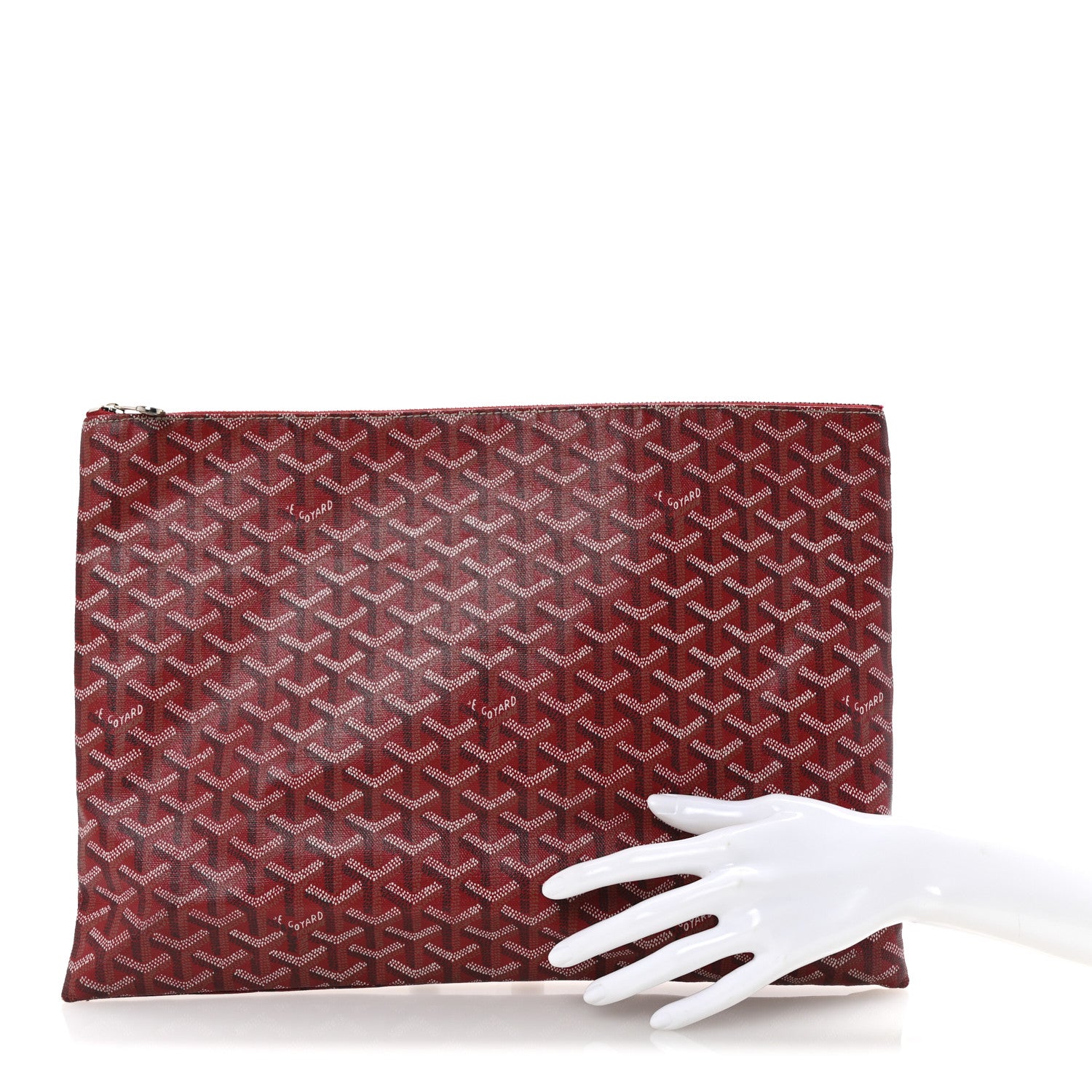 Goyard Goyardine Senat Pochette GM Red 4 of 12