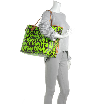 Louis Vuitton Monogram Graffiti Neverfull GM Green 2 of 7