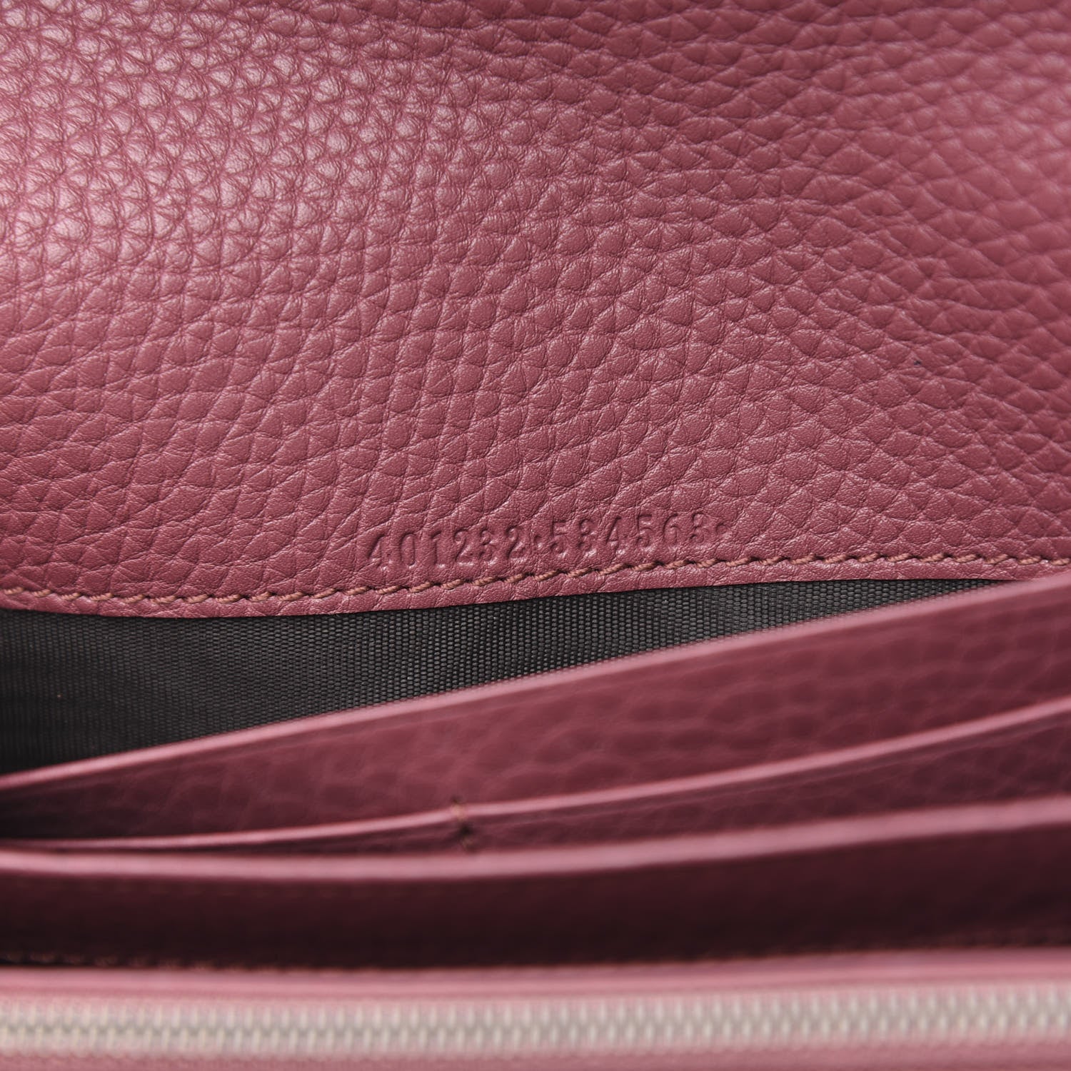 Gucci Cellarius Calfskin GG Marmont Chain Wallet Dry Rose 7 of 12