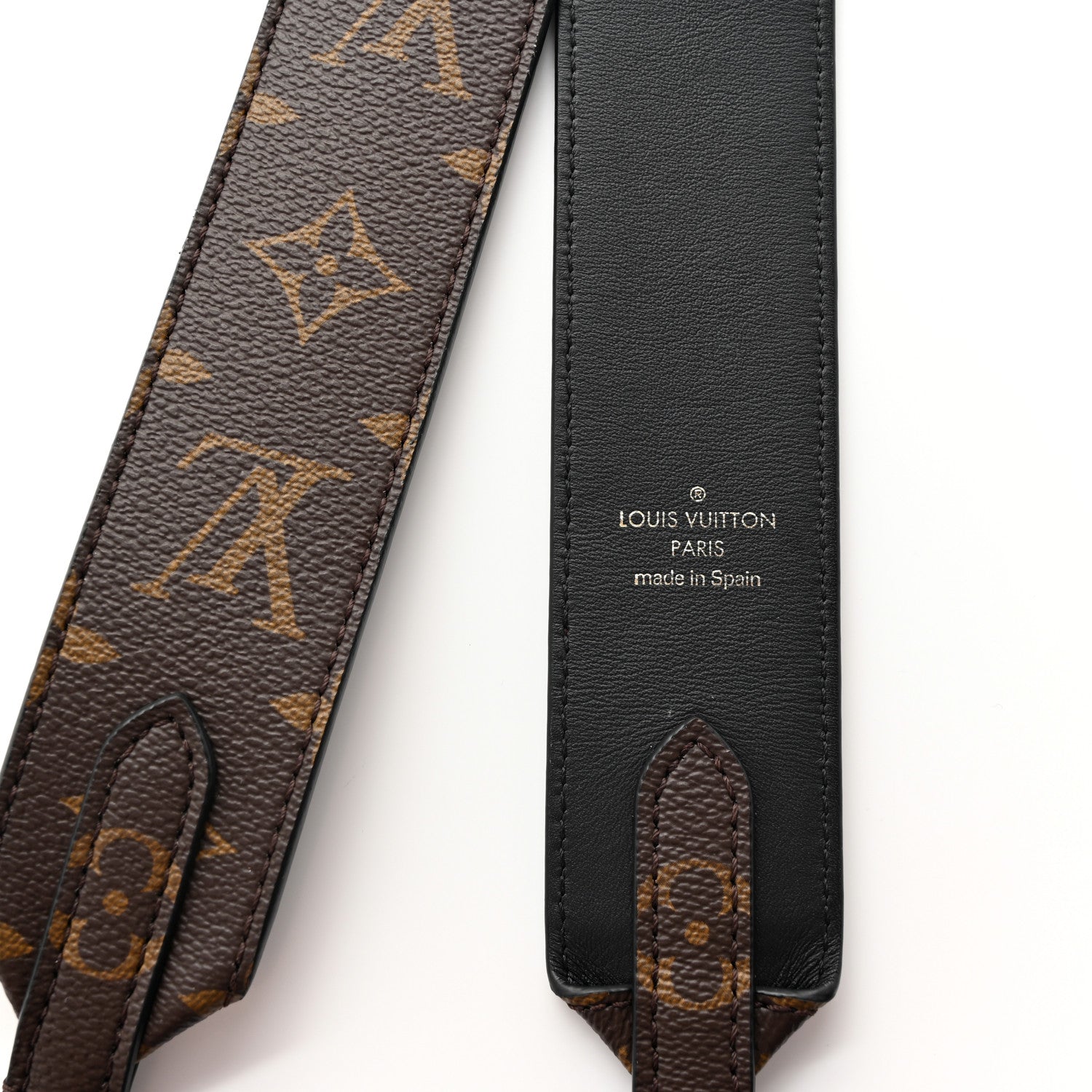 Louis Vuitton Monogram Bandouliere Shoulder Strap Black 3 of 4