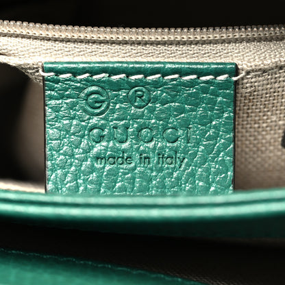Gucci Dollar Calfskin Interlocking G Crossbody Bag Emerald 7 of 12