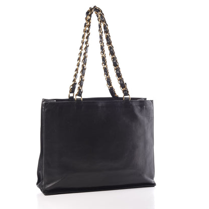 Chanel Lambskin CC Tote Black 3 of 11