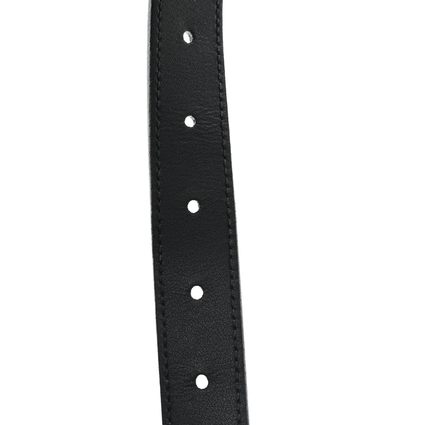Moon Calfskin Torchon Double G 25mm Belt 95 38 Black