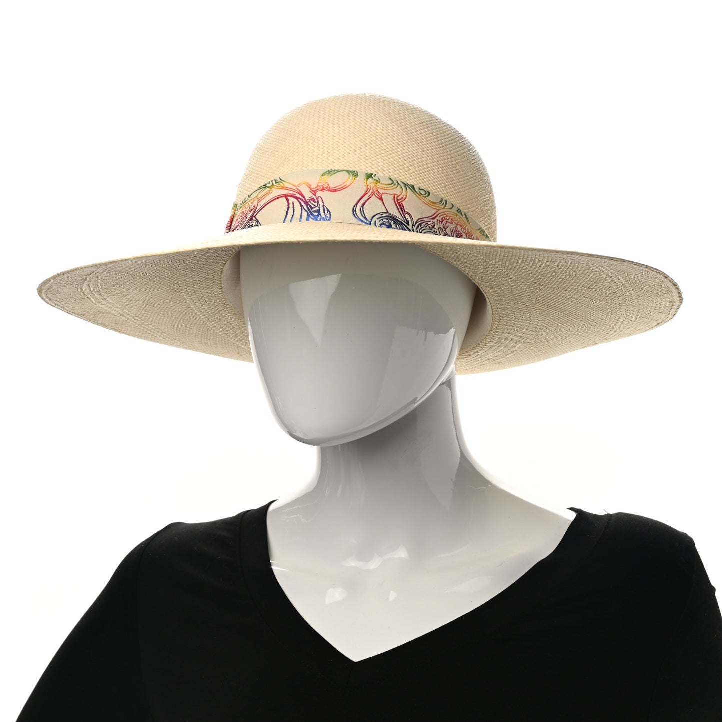Straw Panama Brisa Brides De Gala Hat 58 Naturel Multicolore
