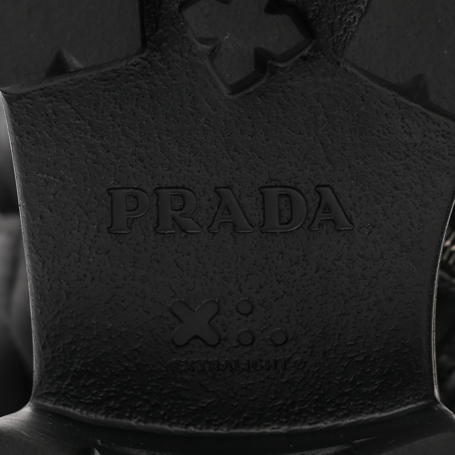 Prada Spazzolato Rois Re-Nylon Metal Triangle Logo Monolith Pouch Pocket 55mm Tall Combat Boots 39 Black 9 of 9