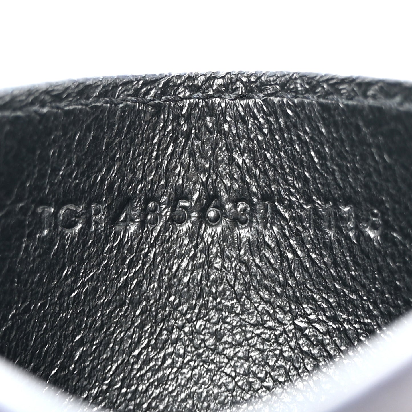 Calfskin Monogram Credit Card Case Dark Notte
