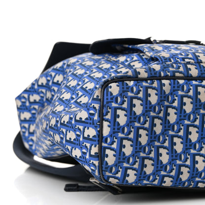 Christian Dior Technical Fabric Oblique Motion Backpack Light Blue 9 of 12