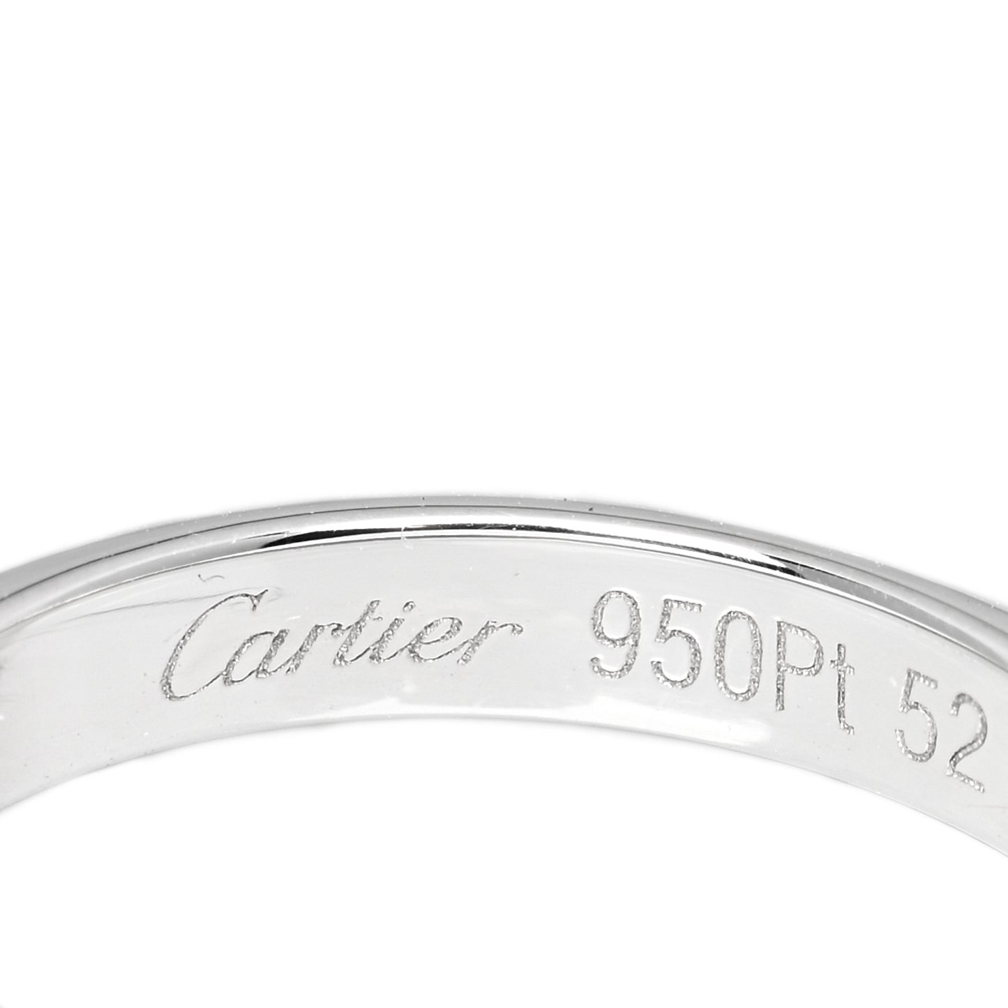 Platinum 3mm Declaration Wedding Band Ring 52 6