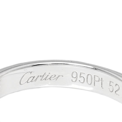 Cartier Platinum 3mm Declaration Wedding Band Ring 52 6 4 of 4