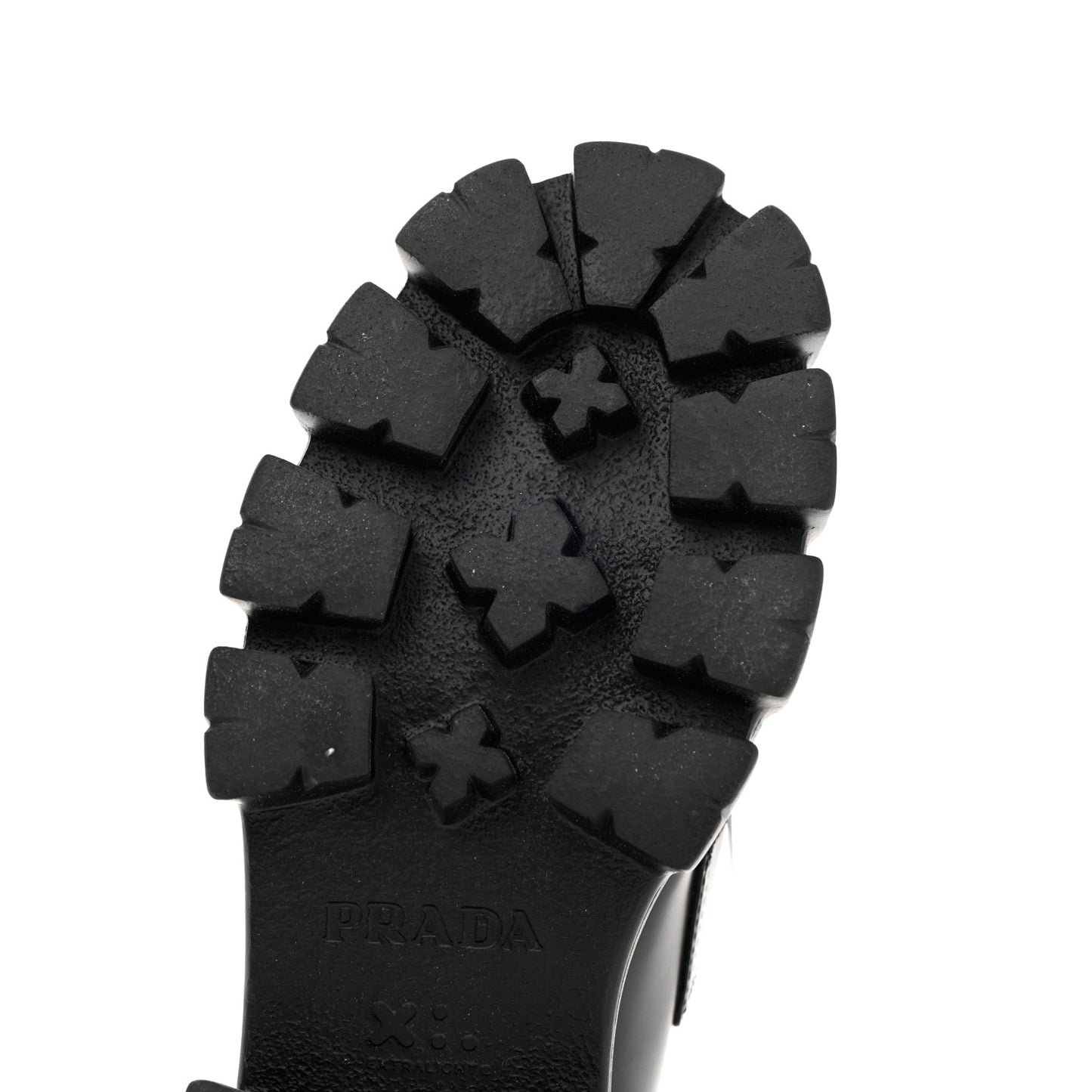 Spazzolato Rois Metal Triangle Logo Monolith 55mm Loafers 37.5 Black
