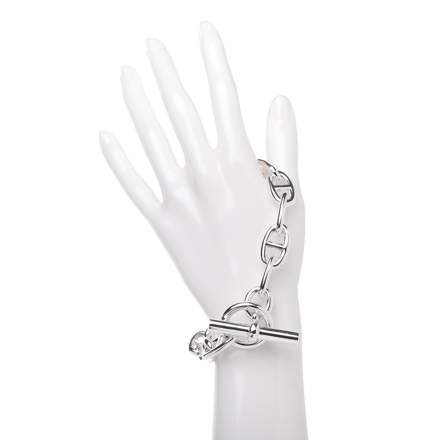 Sterling Silver TGM Chaine D'Ancre Bracelet 17