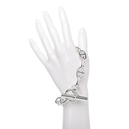 Hermes Sterling Silver TGM Chaine D'Ancre Bracelet 17 2 of 5