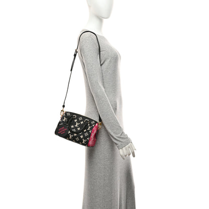 Louis Vuitton Empreinte Monogram Spring in the City Speedy Bandouliere 20 Black White Pink 2 of 10