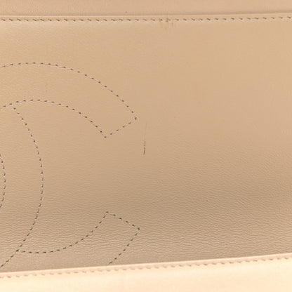 Chanel Lambskin Quilted Jumbo Double Flap Beige Clair 13 of 14