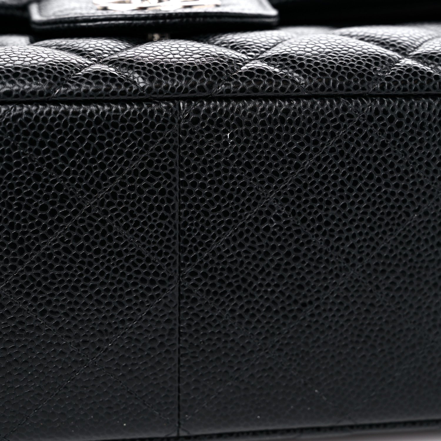 Chanel Caviar Quilted Jumbo Double Flap Black 13 of 14
