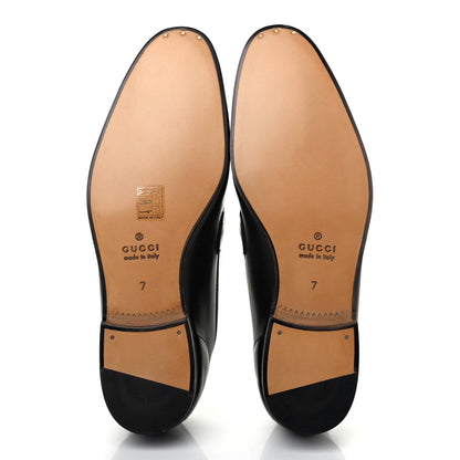 Gucci Calfskin Horsebit Mens Jordaan Loafers 7 Black 4 of 4