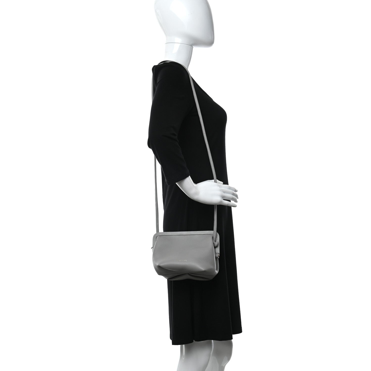 Mansur Gavriel Lambskin Mini Bloom Shoulder Bag Gray 2 of 9