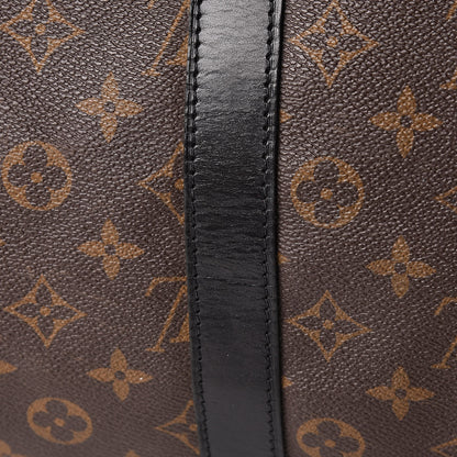 Louis Vuitton Monogram Macassar Keepall Bandouliere 55 15 of 22
