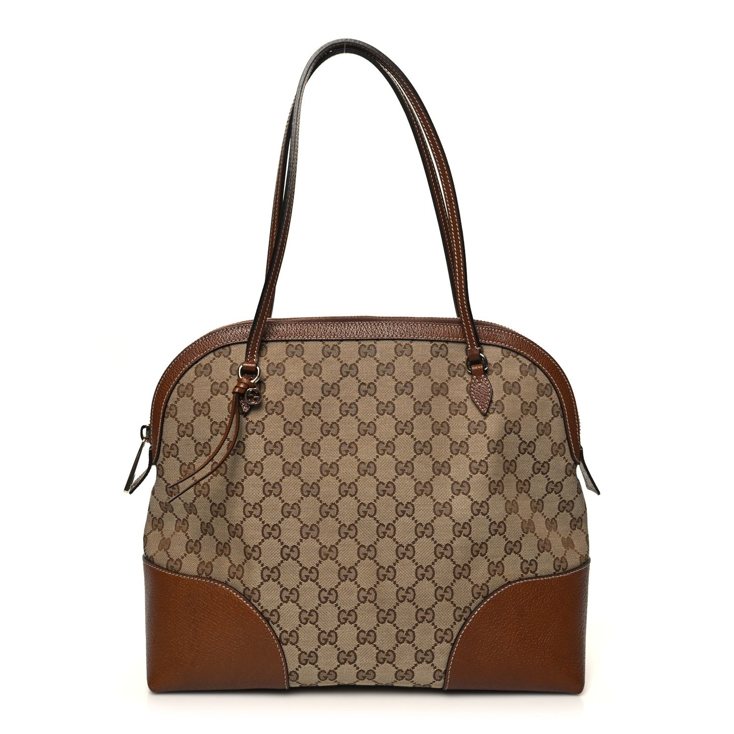 Monogram Medium Bree Shoulder Bag Beige Tabacco