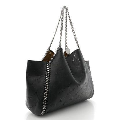 Stella McCartney Eco Alter Nappa Perforated Logo Falabella Reversible Tote Black 4 of 15