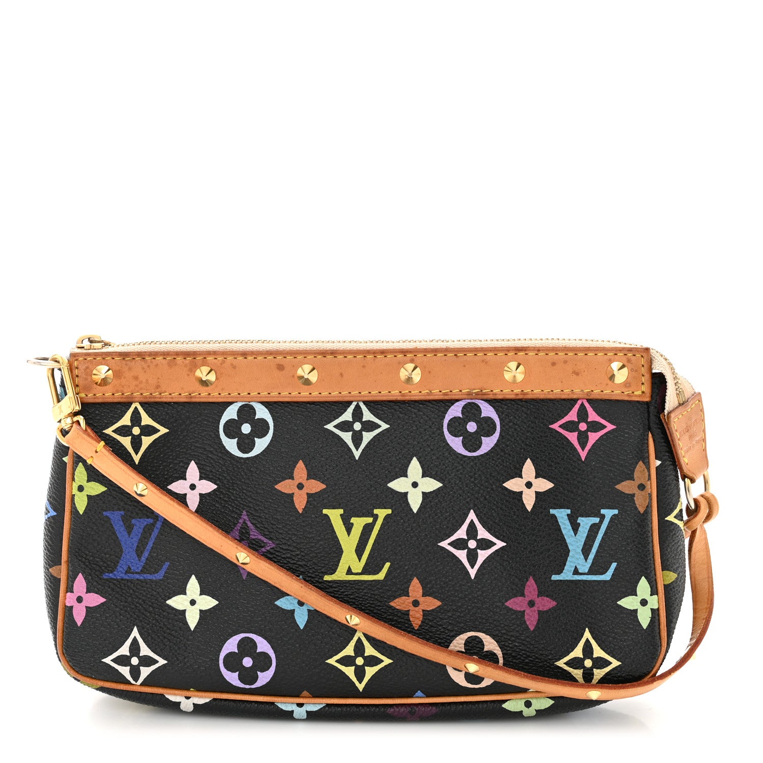 Louis Vuitton LOUIS VUITTON Monogram Multicolor Pochette Accessories Black 1 of 10