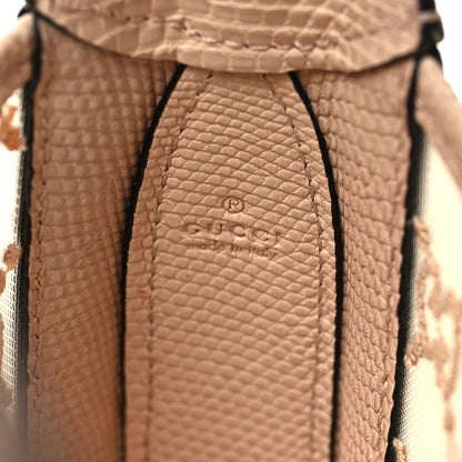 Gucci Lizard Mesh Crystal GG Monogram Mini Jackie 1961 Hobo Light Powder Skin Rose 6 of 11