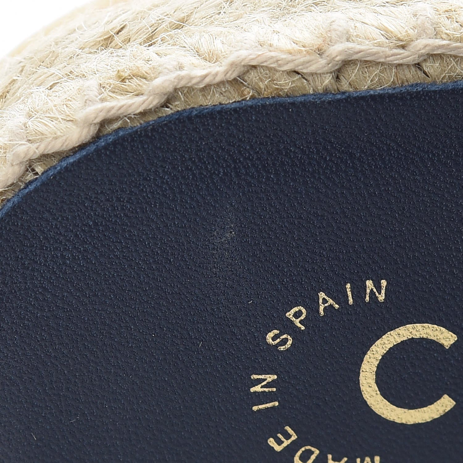 Chanel Lambskin Quilted CC Chain Espadrille Mules 38 Navy Black 12 of 14