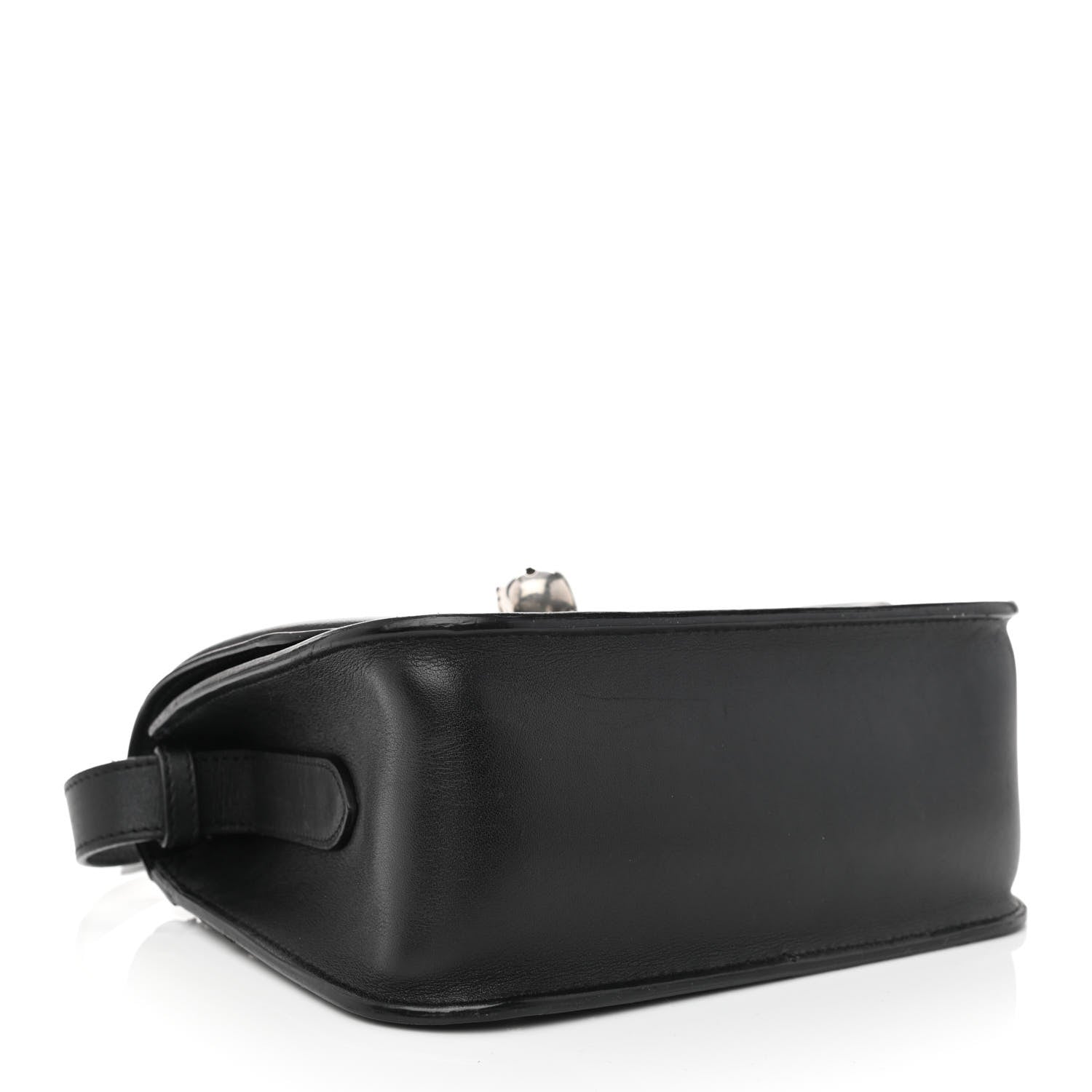 Alexander McQueen Calfskin Studded Small Padlock Crossbody Bag Black 3 of 10
