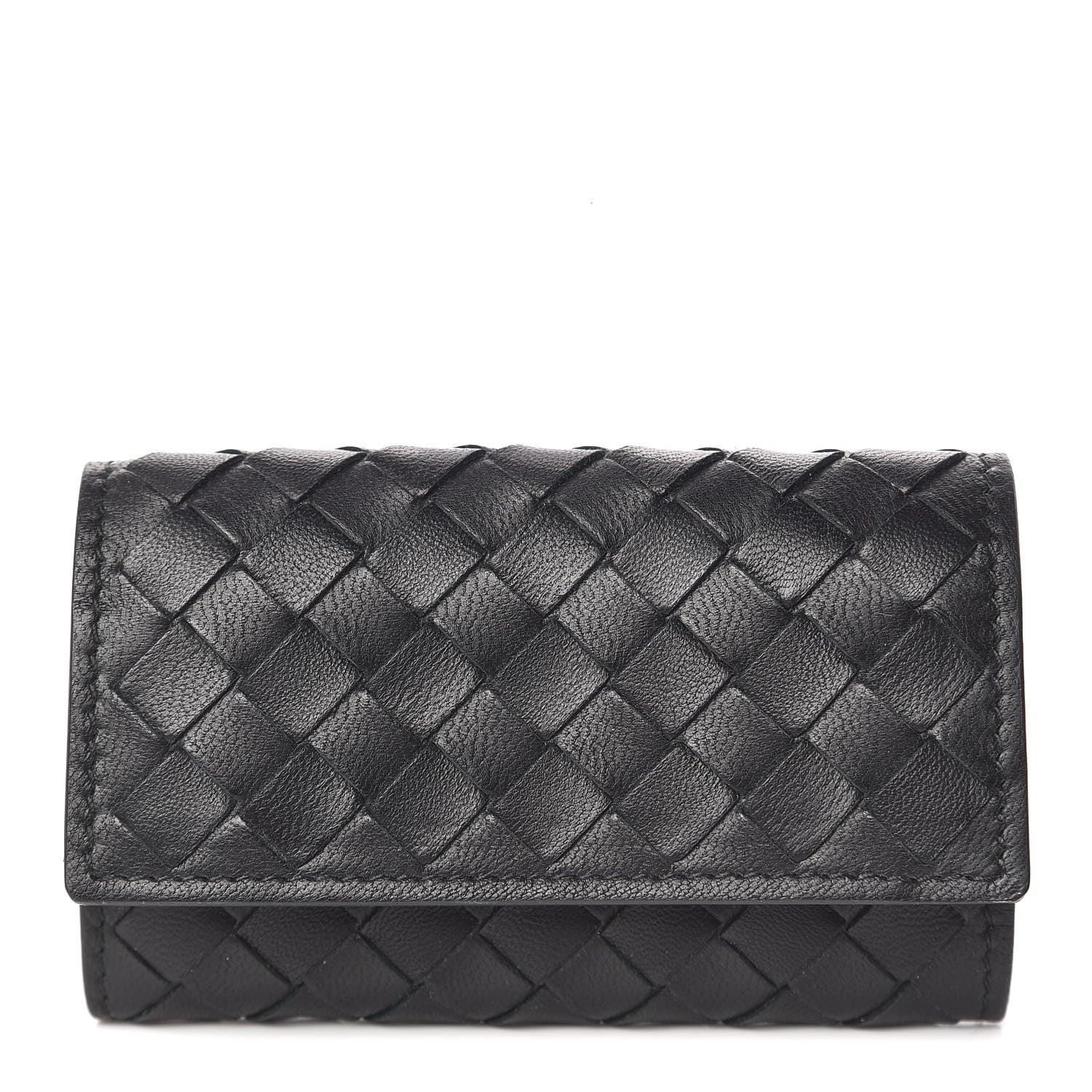Bottega Veneta Nappa Intrecciato Card Holder Black 1 of 8