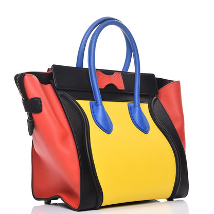 Celine Smooth Calfskin Mini Tri-Color Luggage Sunflower 3 of 11