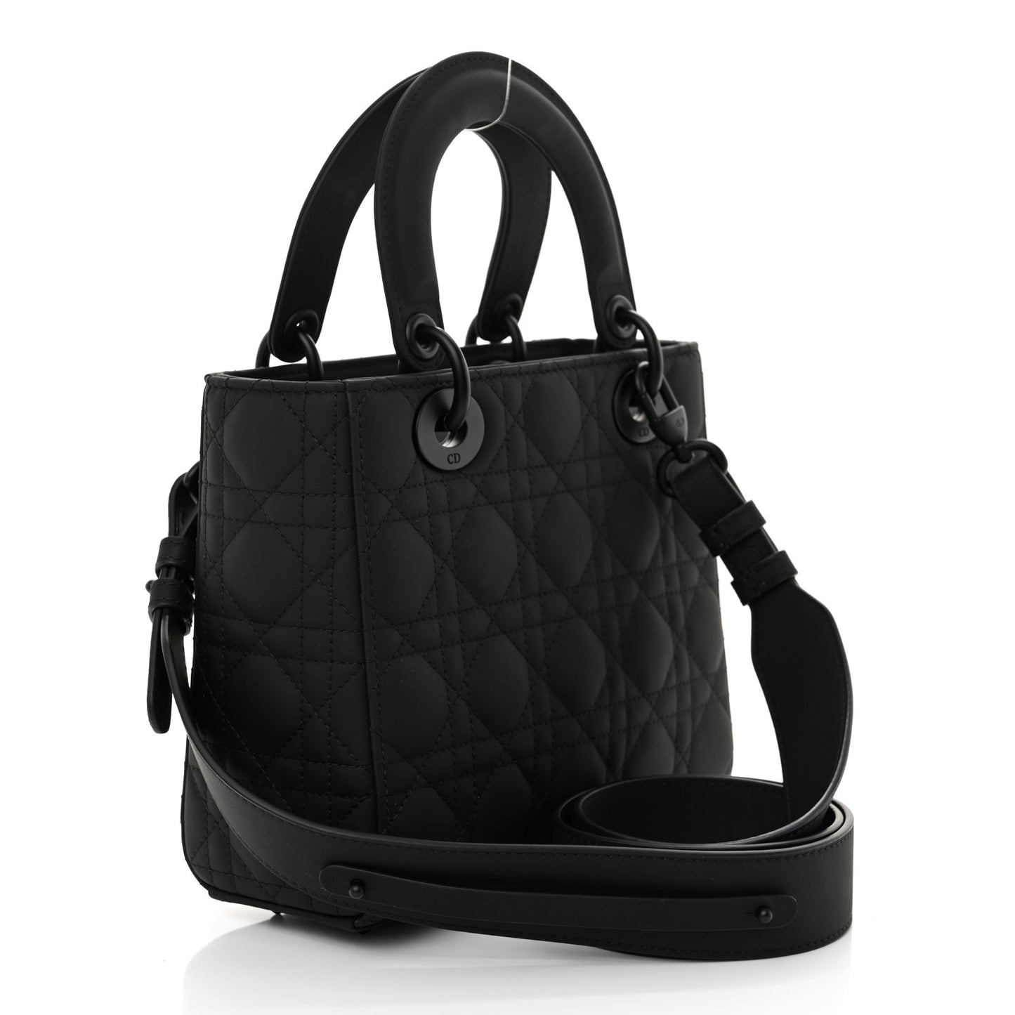 Ultra Matte Calfskin Cannage Small My ABCDior Lady Dior Black