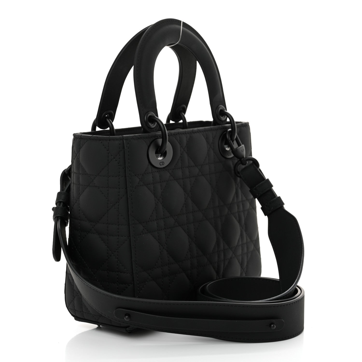 Christian Dior Ultra Matte Calfskin Cannage Small My ABCDior Lady Dior Black 3 of 13