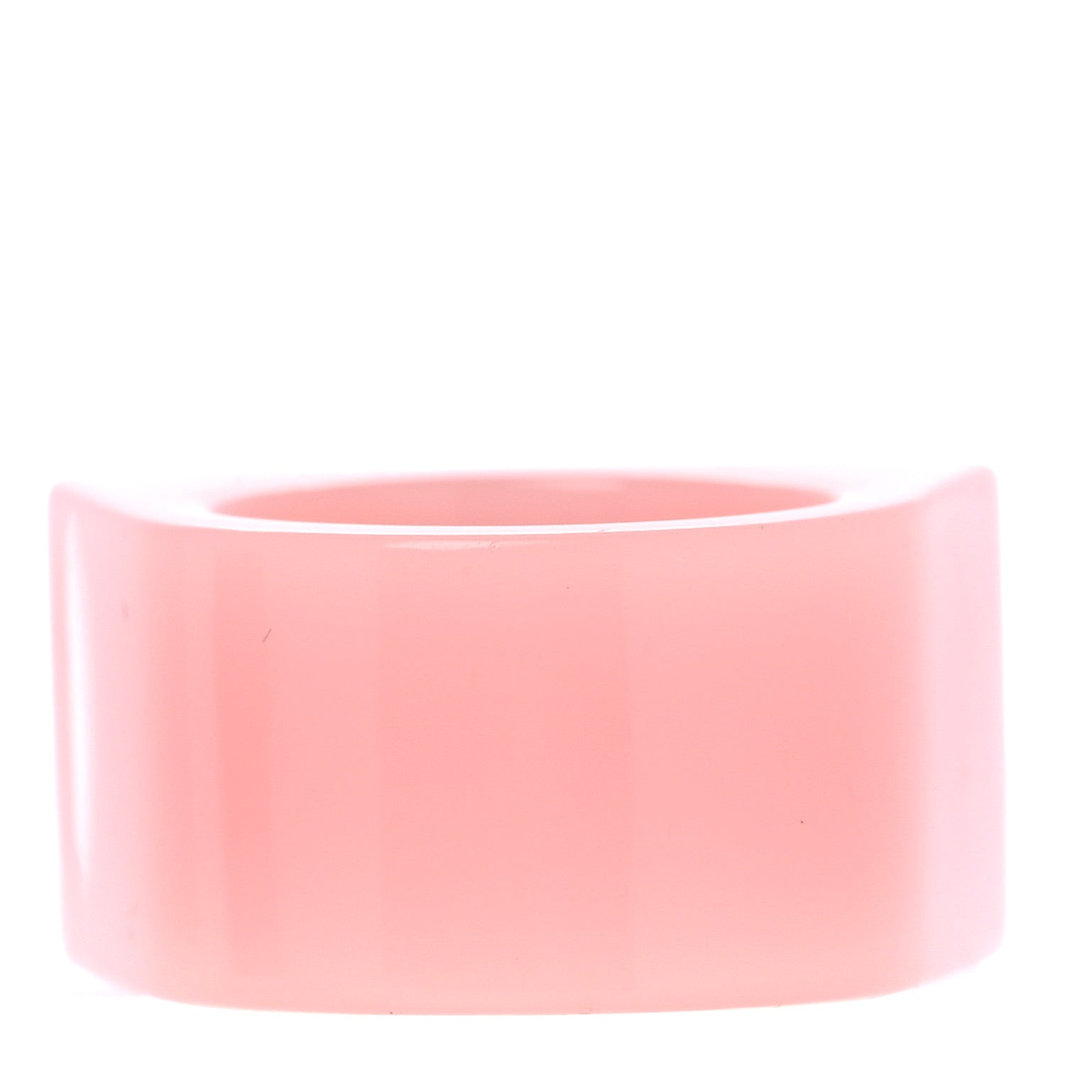 Chanel Resin Crystal Baguette CC Ring 7 Pink 4 of 8