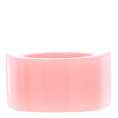Chanel Resin Crystal Baguette CC Ring 7 Pink 4 of 8