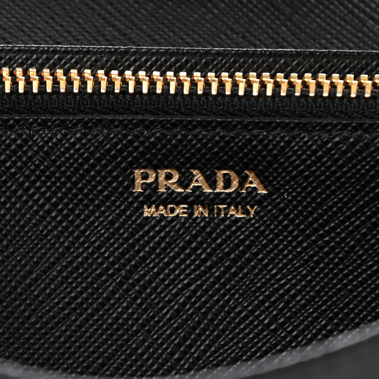 Prada Saffiano Metal Continental Flap Wallet Black 7 of 8