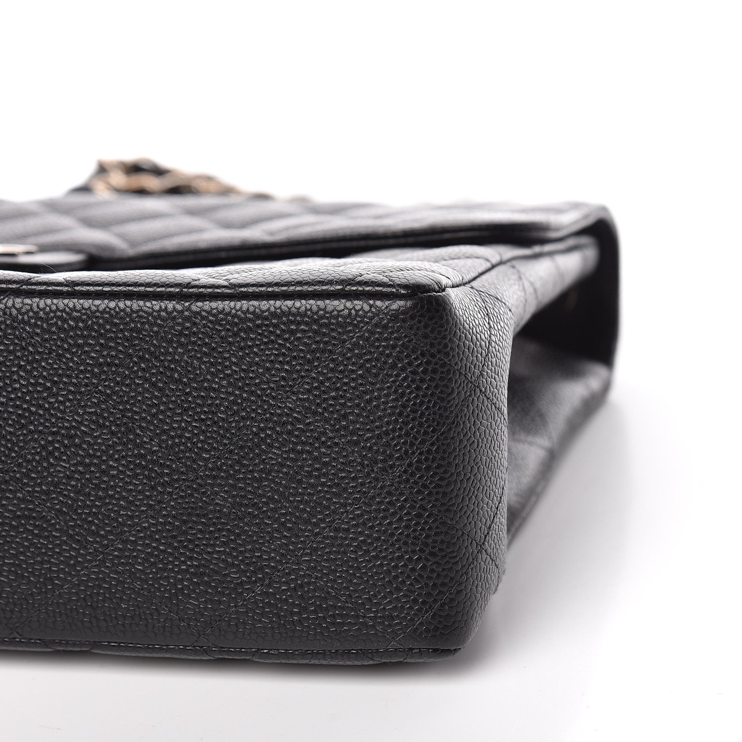 Chanel Caviar Quilted Jumbo Single Flap Black 10 of 12