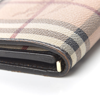 Burberry Haymarket Check Medium Leighton Wallet Chocolate 10 of 14