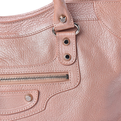 Balenciaga Pearlescent Goatskin Classic Palladium Hardware City Rose Rose Light 11 of 11