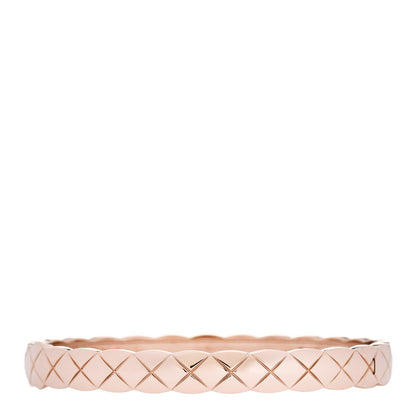 Chanel 18K Beige Gold Coco Crush Bangle Bracelet S 2 of 4