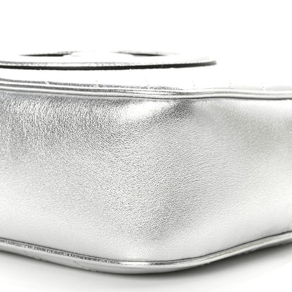 Gucci Metallic Sakai Be Green Calfskin Diagonal Stitched Small Blondie Shoulder Bag Silver 10 of 11