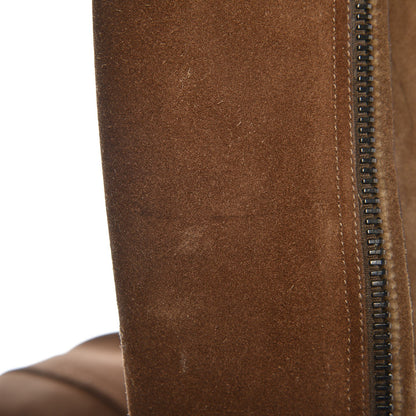 Bottega Veneta Suede Zip Knee High Boots 38 Natural 13 of 22