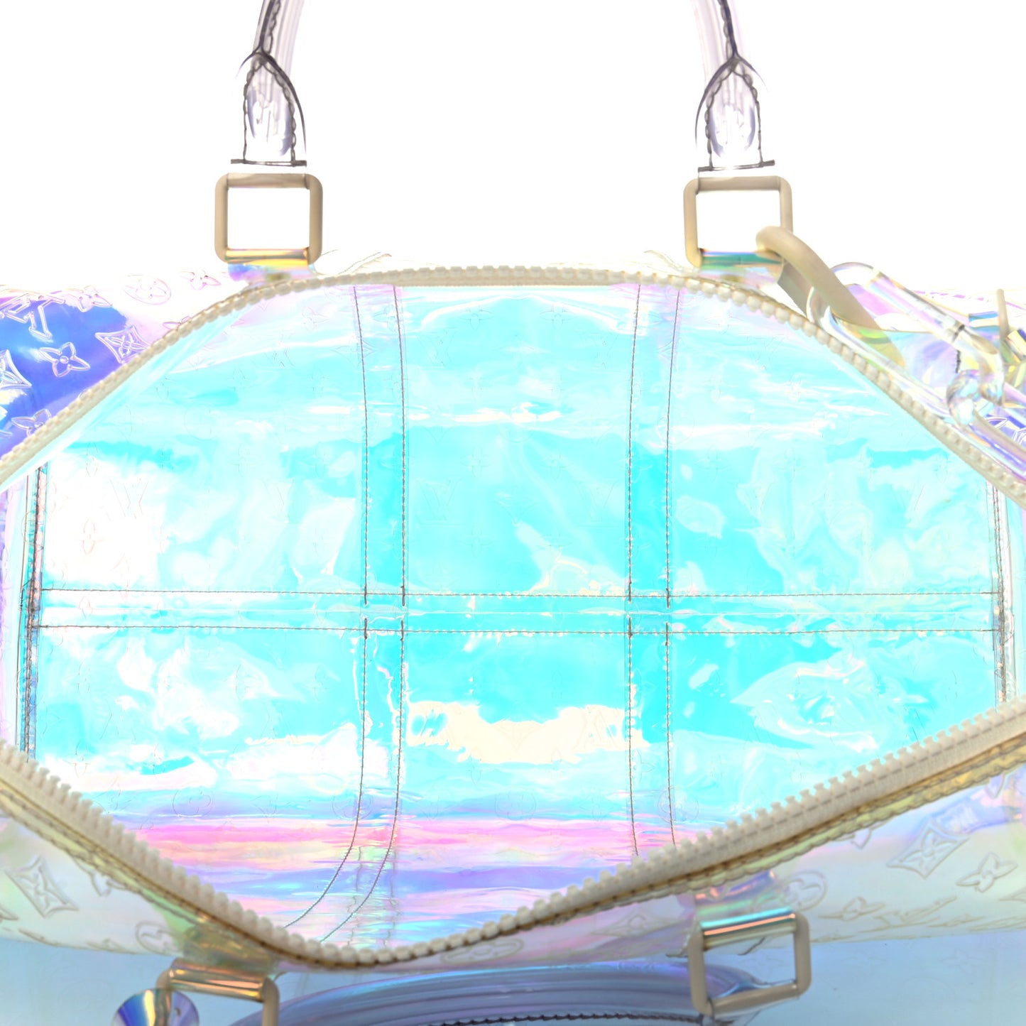 PVC Monogram Keepall Bandouliere 50 Iridescent Prism