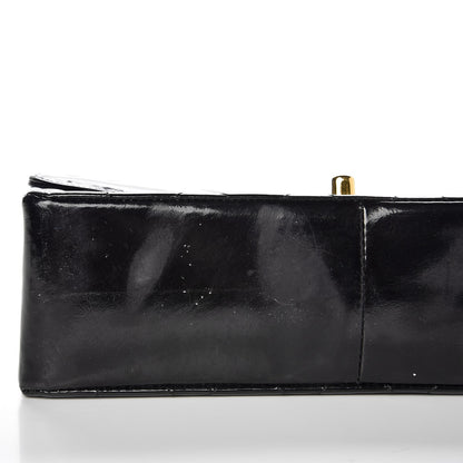 Chanel Patent Quilted Medium Single Flap Bag Black 9 of 13