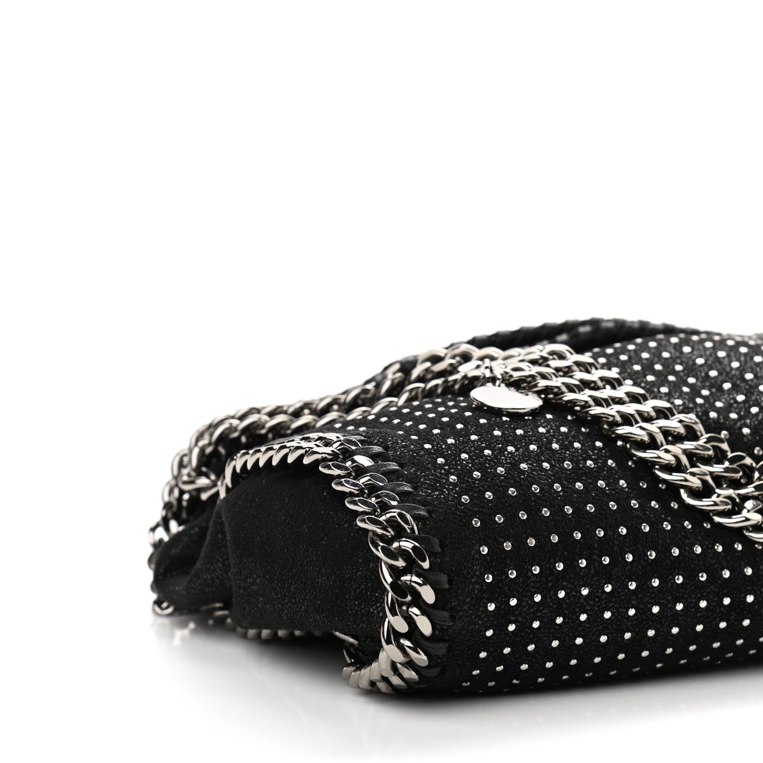 Stella McCartney Shaggy Deer All Over Studs Mini Falabella Tote Black 9 of 10