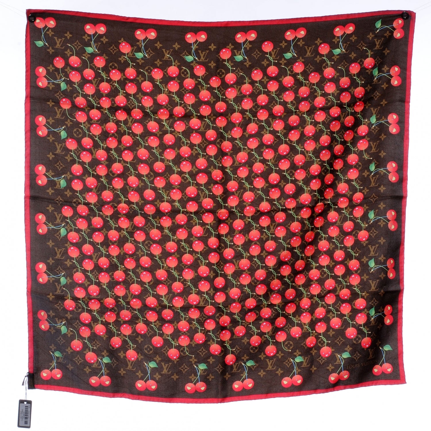 Louis Vuitton Monogram Cerises Scarf 2 of 8